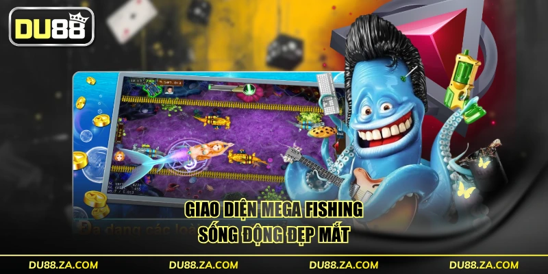 Giao diện Mega Fishing sống động đẹp mắt